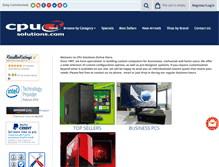 Tablet Screenshot of cpusolutions.com